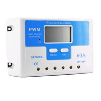 Contrôleur de charge PWM 12v24v 60A avec écran LCD / régulateur solaire Chine Régulateur solaire Régulateur solaire Srne Whc Régulateur solaire