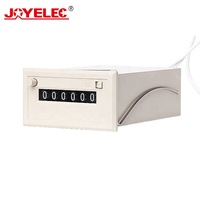 JOYELEC Compteur électromagnétique mécanique industriel numérique à 6 chiffres Compteurs CSK6-NKW DC12V 24V AC110V 220V