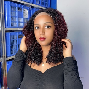 วิกผม SDD 5x5 Closure Pissy Wig ผมแท้ 100% ความหนาแน่นเต็มพิกัด วิกผมคุณภาพสูงแบบ Super Double Drawn ทรง Pixie Curly - Product Image 5