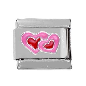 304 Stainless Steel DIY <b>Charm</b> Bracelet Trendy Love Heart Module with Elastic Italy <b>Charms</b> and Pearl for Women's <b>Bangles</b> - Product Image 1