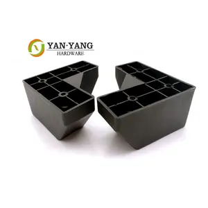 YanYang Factory Sale L-Shaped Plastic Feet Furniture Decorative PP Sofa Cabinet Leg