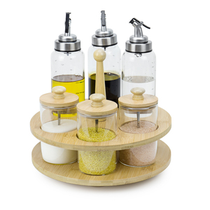 6 Trong 1 Gia Vị Và Thảo Mộc Nhà Máy Có Thể Điều Chỉnh Muối Hạt Tiêu Máy Xay Giá Gia Vị Thiết Lập Xoay Gia Vị Giá - Product Image 1