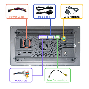 Phổ Car Stereo Carplayer hỗ trợ GPS Wifi BT Carplay đảo ngược máy ảnh 9 inch IPS màn hình Android <span class=keywords><strong>2</strong></span> <span class=keywords><strong>DIN</strong></span> Car DVD <span class=keywords><strong>Player</strong></span> fyt 825 - Product Image 4