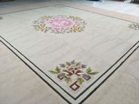 Tapis d'accueil en laine tissé à la main avec logo imprimable pour hôtel, auditorium, salles de réunion, motif de la série chinoise, modèle LY020