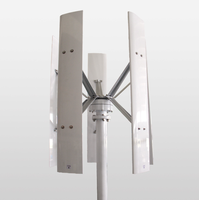 Éolienne à axe vertical 3 kW, prix abordable, pour alimentation hybride éolienne-solaire hors réseau domestique