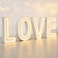 Lettres en relief 3D personnalisées avec rétroéclairage LED RVB, design lumineux multicolore pour la publicité dans les magasins