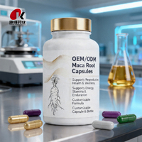 Complément Herbal Premium Standardisé pour le Bien-être Quotidien : Capsules Dures de Racine de Maca Active pour Hommes Adultes – Énergie, Marque Privée OEM