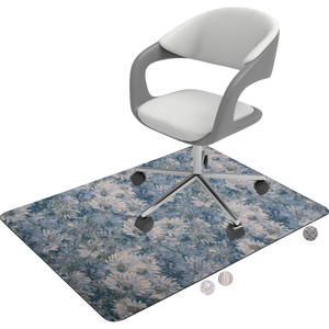 Modern PVC <strong>Chair</strong> Mat Cushioned Plastic and PET rectangle for Home Kitchen Bathroom Patio Outdoor Use <strong>Carpet</strong> <strong>Protector</strong> - Product Image 1