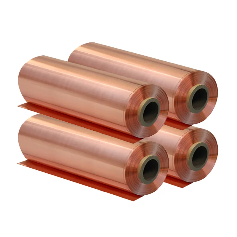 99.9% Pure Copper Tape 0.105mm*550mm Thickness Thin Rolls Copper Foil