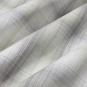 Chemisier décontracté pour femme Thousand Yan en mélange de chanvre, à carreaux vintage, col à revers, coupe ample et épaules tombantes, respirant et décontracté - Product Image 5