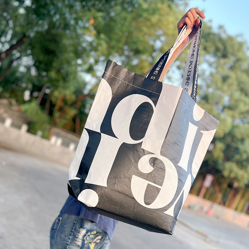Large Reusable Tote Bag For Women – Waterproof Collapsible Grocery & Shoulder Bag - View #3