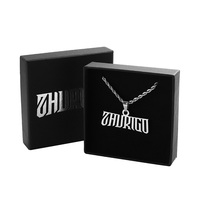 Collier Pendentif Lettre à Logo Personnalisé, pour Hommes et Femmes, en Acier Inoxydable Découpé au Laser, Pendentif Charme Métallique Tendance pour Bijoux
