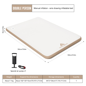 Matelas Gonflable <span class=keywords><strong>2</strong></span> <span class=keywords><strong>Places</strong></span> avec Pompe PVC Pliable Ultraléger pour <span class=keywords><strong>Camping</strong></span> - Product Image 6