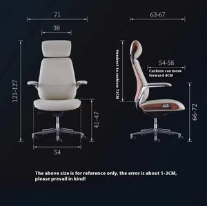 <span class=keywords><strong>Silla</strong></span> de Oficina Ejecutiva de Diseño Moderno, Cuero Sintético, Base Cromada, Altura Ajustable, Respaldo en Forma de <span class=keywords><strong>Escalera</strong></span>, Precio Competitivo, Venta al Por Mayor - Product Image 4