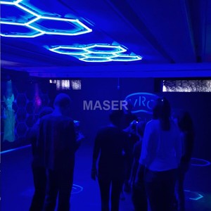 Đèn trần showroom 100V-240V, đèn LED tổ ong hình lục giác RGB cho phòng game, phòng tập thể dục, studio, hệ thống 5 ô - Product Image 5