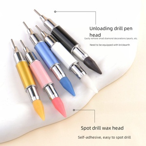 Double-headed <b>Nail</b> Point Drill Pen Silicone Pen <b>Nail</b> <b>Tool</b> Factory Wholesale Supply <b>Nail</b> Dot Pen - Product Image 3