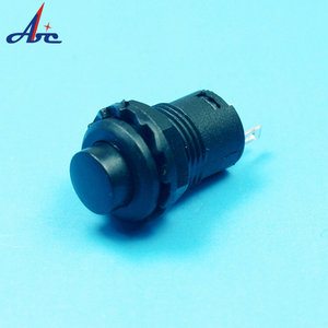 <span class=keywords><strong>Ds313</strong></span> 2pin đen 12mm Vòng sừng Micro on off chuyển tự khóa chốt nhựa momentary đẩy nút Thiết bị chuyển mạch - Product Image 4