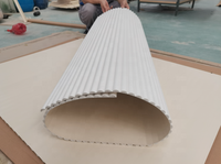 Panneau rainuré en MDF flexible avec apprêt blanc