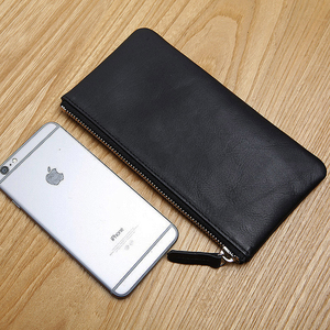 Uomini caldi di Vendita Lungo Della Chiusura Lampo Della Borsa Uomo Portafoglio Nappa del Supporto di Carta del Sacchetto di Frizione - Product Image 6