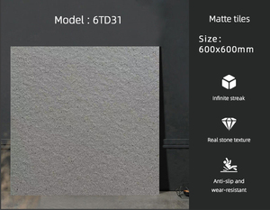 Fornitura di fabbrica moderna Foshan ceramica opaca piastrelle antiche in marmo modello pavimento in pietra struttura Carreaux materiali da costruzione Piso - Product Image 6