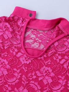 Conjunto de Leotardo y Tutú de Ballet para Niñas, Sin Mangas, Cuello Alto con Encaje y Botones, Traje para Recital o Actuación Infantil, Personalizado - Product Image 5