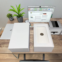 Boîte d'emballage rigide écologique portable pour smartphone et électronique, modèle personnalisé, vente chaude