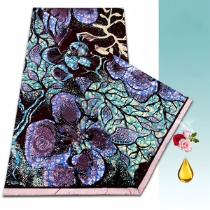 Tissu <span class=keywords><strong>pagne</strong></span> original 100% coton, motif pailleté Grand Gold <span class=keywords><strong>Wax</strong></span>, tissu africain pour vêtements - Product Image 3