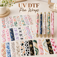 Film PET UV personnalisé, imperméable et lavable pour transferts sur stylos, pour la décoration de stylos DIY
