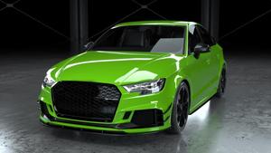 Hoge kwaliteit carbon fiber voorbumper scoops en vinnen voor Audi RS3 Base Sedan 2.5l 2480cc 2017-2019 - Product Image 5