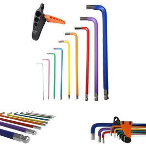Wholesale 9pcs Multi Color Ball Head Hex Key Set Metric Allen Wrench <b>Hand</b> <b>Tools</b> for Bicycle Repair - Product Image 6