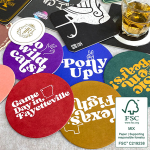 Personalisierter Untersetzer aus Papier für Hotel & Restaurant – Einweg-Saugfähiger Bier- und Kaffeeuntersetzer für Bar & KTV - Product Image 2