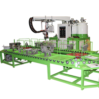 Machine de fabrication de semelles en polyuréthane pour moteur PLC, réservoir de 250 L pour ligne de production de semelles de chaussures de sécurité/sandales/baskets, facile à utiliser