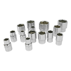 Chrome mạ gương 1/2 tay áo e-loại ổ cắm DIY lớp với bên ngoài hình lục giác hoa hình vuông lỗ OEM tùy chỉnh - Product Image 2