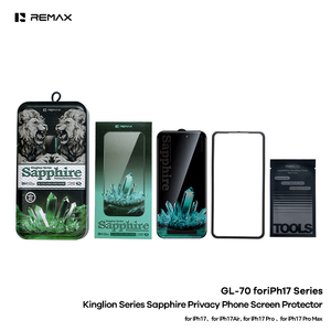 Protector de Pantalla de Vidrio Templado REMAX GL-70 Sapphire Privacy 9H con Protección Anti Luz Azul para <span class=keywords><strong>iPhone</strong></span> Serie 16, 17 y 18 - Product Image 2