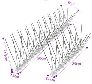 أعلى بيع على الانترنت مصنع الفولاذ المقاوم للصدأ طارد الطيور بالجملة عالية الجودة سهلة التركيب الطيور مسمار - Product Image 2