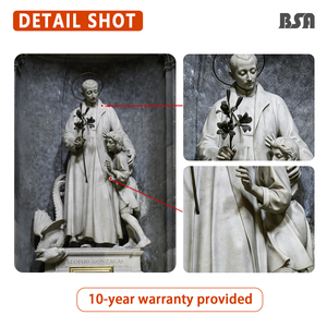 <span class=keywords><strong>Statua</strong></span> in <span class=keywords><strong>Marmo</strong></span> Bianco <span class=keywords><strong>di</strong></span> Alta Qualità <span class=keywords><strong>di</strong></span> San Alciati da Gonzaga, Scultura Religiosa Cattolica per Decorazione <span class=keywords><strong>di</strong></span> Chiese - Product Image 3