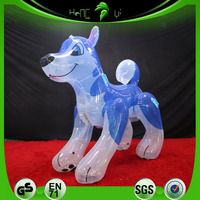 Costume de chien gonflable Hongyi Costume de bondage Husky bleu personnalisé