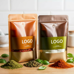 Bolsas de Vacío con Cierre Ziplock y Fondo Plano de Papel de Aluminio Impresas Personalizadas, Grado Alimenticio, para Envasado de Especias y Condimentos, OEM ODM - Product Image 2
