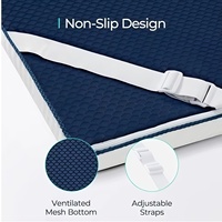 3 Zoll Queen Memory Foam Matratzen auflage Kühlgel-infundierter Wirbel Memory Foam Soft Bed Topper mit wasch barem Bezug nach Maß