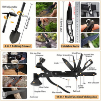 Sac de secours pour la randonnée, la survie en plein air, les outils de survie, le kit de survie en plein air, les accessoires de camping, les accessoires de plein air