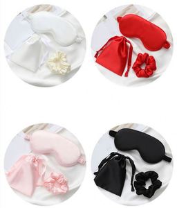 100% Pure Mulberry <b>Eye</b> <b>Mask</b> 22 Momme Adjustable Strap Light Blocking Silk Storage Bag Box for Sleep Travel Gift Set - Product Image 4