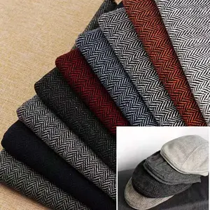 Rts Cổ Rất Nhiều 100% Polyester Sợi Nhuộm Xương Khớp Tweed Vải Cho Áo/Cap