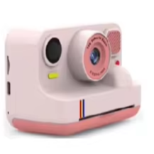 Portable Kids Camera with 2.4-Inch LCD Dual 300k Lenses for APP Color Printing MP3 Player Puzzle Games 1300mAh Battery