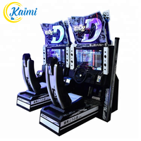 Simulateur de course automobile D8 - Machine de jeu vidéo d'arcade - Jeu de course automobile en métal de grande envergure pour enfants