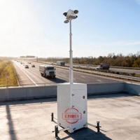 Torre de Cámara de Vigilancia CCTV para Obras de Construcción en Exteriores, Cámara de Red Telescópica, Monitoreo de Seguridad