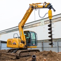 Foreuse hydraulique mini-excavatrice à forte demande, fabriquée en Chine, pour le forage de terre et les travaux de construction