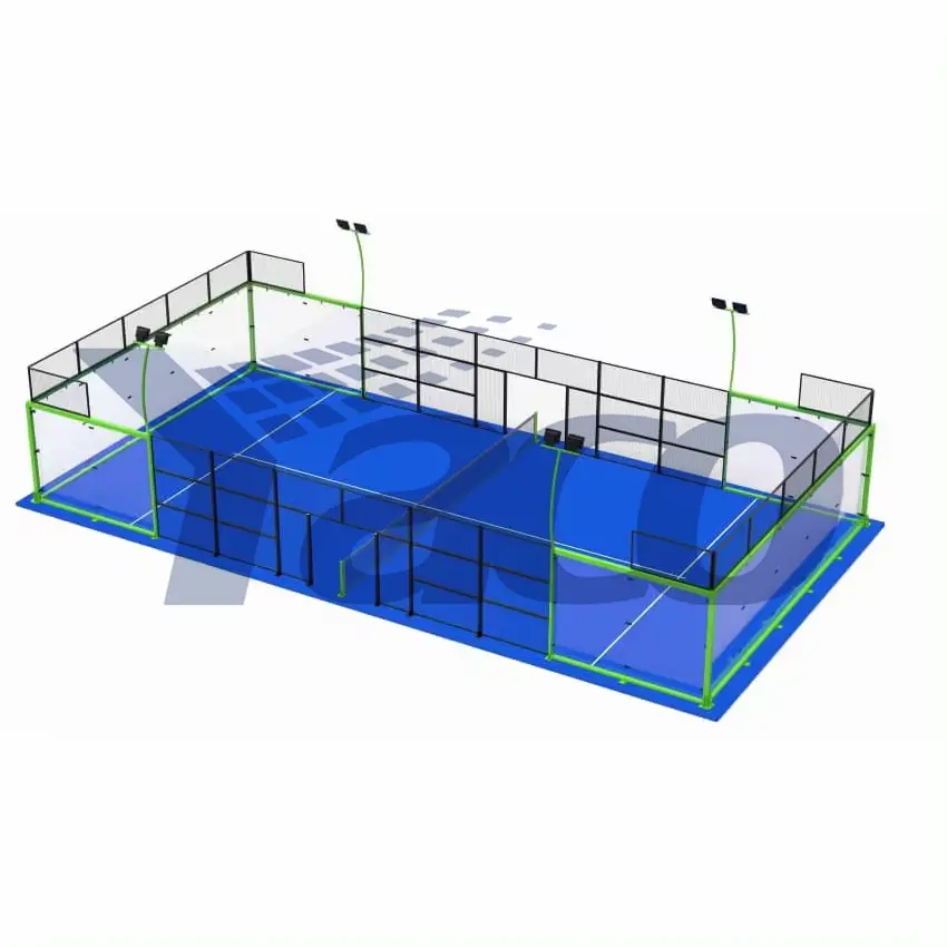 Kim loại Ốp sơn tĩnh điện mái chèo tòa nhà sản xuất cho trong nhà và ngoài trời padel Tòa Án