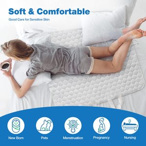 แผ่นรองเตียงแบบซับปัสสาวะสำหรับผู้ใหญ่แผ่นรองนอนสำหรับซักและนำกลับมาใช้ใหม่ได้อย่างยั่งยืนในบ้าน - Product Image 5