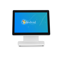 HSPOS HS-A14, Sistema POS Todo en Uno con Pantalla Táctil de 10 Pulgadas, Sistema Windows I3+4G+64G, Software Gratuito, Pantalla para Clientes VFD, Comercio Minorista