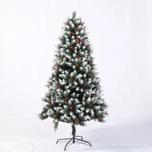 Árbol de Navidad gigante con conos de pino, decoración familiar para fiesta de Navidad, gran oferta